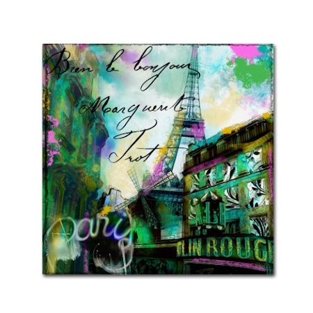 Color Bakery 'To Paris With Love II' Canvas Art,18x18